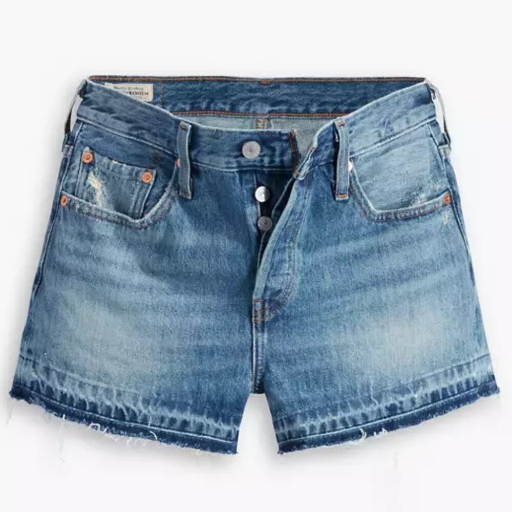 Levi's 501 Original Fit High Waist Women's Shorts w/ Chewed Hem (Size 28)